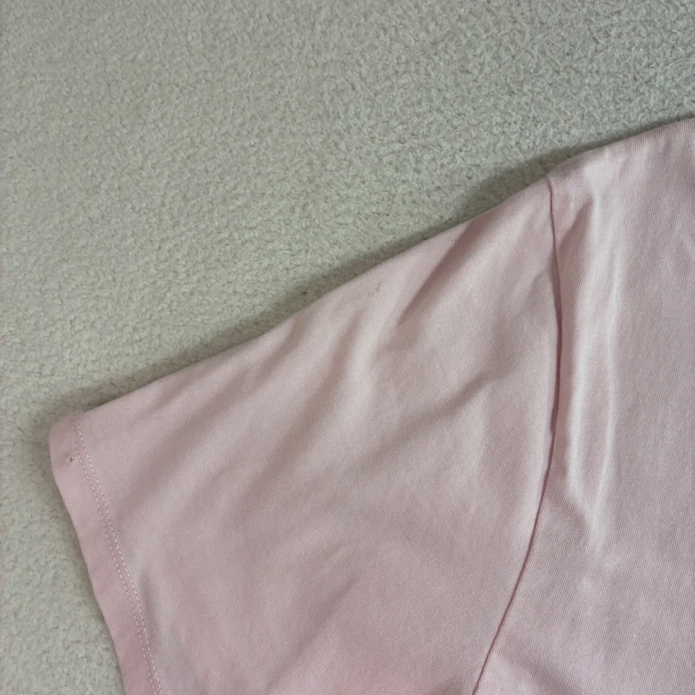Vintage Guess T Shirt Mens Medium Pink Spellout American Tradition Originals Y2K - Picture 8 of 9